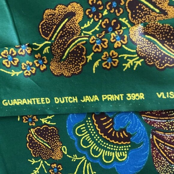 Dutch Java African print cotton panel sarong Tablecloth NWT Beautiful Vibrancy - Picture 3 of 7